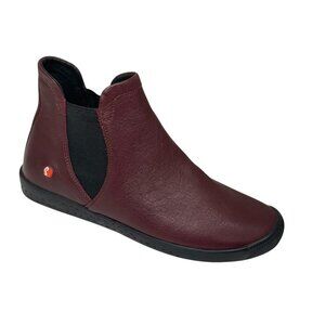 Softinos Itzi ITZI650SOF-002 Womens dark Red Leather Slip On Chelsea Boots 40/9